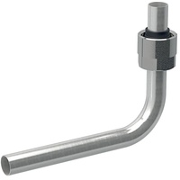 Geberit Metallrohr-Passbogen 90 Grad mit Anschlussverschraubung für Eurokonus Außendurchmesser,
