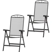 Siena Garden Elda Set 2tlg Klappsessel - Grau