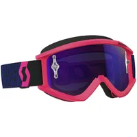 Scott Recoil XI Brille Blau Neon Pink Chrome works