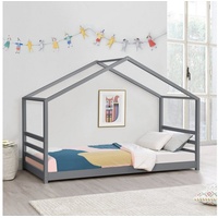 [en.casa]® Kinderbett Vardø 90x200 cm mit Lattenrost und Gitter