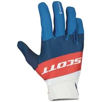 Scott 450 Angled 2023 Motocross Handschuhe, rot-blau, Größe 2XL