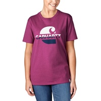 CARHARTT Loose Fit Kurzarm-t-shirt - Magenta Agate - S