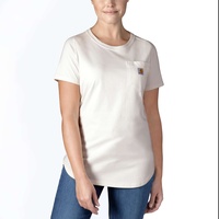 CARHARTT Damen Midweight S/S Pocket T-Shirt, Farbe: Malt Größe: