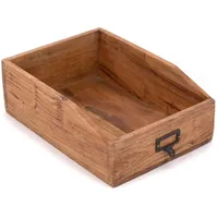 DESIGN DELIGHTS Dokumentenablage, Natur, Holz, 24x12x33 cm, Arbeitszimmer, Schreibtische