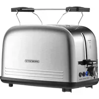 Steinborg Edelstahl Toaster Silber