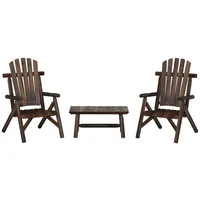 VidaXL Garten-Lounge-Set 3-tlg. Fichte braun