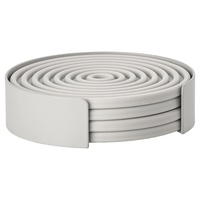 ZONE Denmark - Rocks Glasuntersetzer, warm grey (4er-Set)