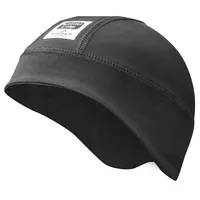 Walser Untermütze, Fleece Mütze Skihelm, Unterziehmütze Fahrradhelm, Skimütze schwarz,
