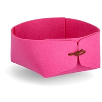 Zeller 14453 Aufbewahrungskorb, Filz, pink, ca. 13,5 x 13,5