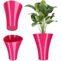 Kadax Blumentopf aus Kunststoff, Blumentopfschutz, 16.5 cm, Rosa ⌀