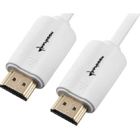 Sharkoon HDMI-Kabel mit Ethernet — HDMI 4K wh 2,0m