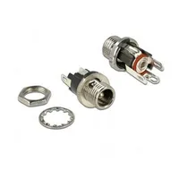 DeLock 89911 Niedervolt-Steckverbinder Buchse, Einbau 5.5mm 2.5mm 1St.