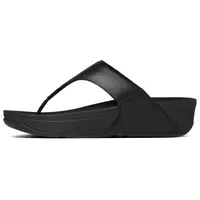 FitFlop Lulu Leather Toepost Schwarz 40