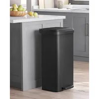 Songmics Mülleimer 68 l Schwarz