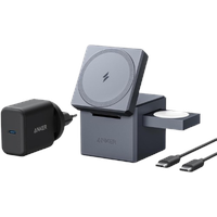 Anker Smartphone-Ladegerät »Charger 3-in-1 Cube with MagSafe«, grau