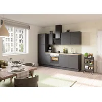 OPTIFIT Küchenzeile Optikoncept Ingvar 270 cm Anthrazit