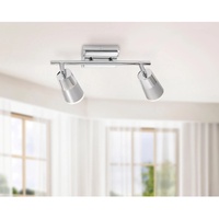 Just light. LED-Deckenleuchte Dalli 2-flammig Chrom