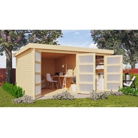 Karibu Gartenhaus Mühlentrup 3 Naturbelassen 404 cm x 332,5