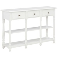 VidaXL Konsolentisch Weiß 110x30x76cm Holzwerkstoff