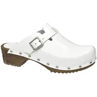 Sanita Wood-Krisla Open Clog White Gr.37 | Weiß