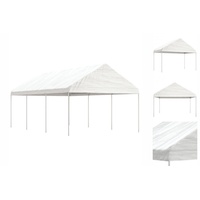 VidaXL Pavillon mit Dach Weiß 6,69 x 4,08 x