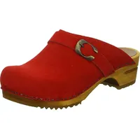 Sanita Wood-Hedi Open Clog Coral Gr.42 - Rot -