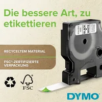 Dymo D1 Schriftband 19mmx7m auf weiß