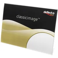 Deflecto Tischaufsteller A7 schräg transparent,