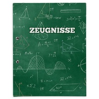Itenga Zeugnismappe mit Motiv Formeln, 12 Hüllen