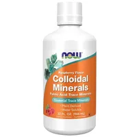 NOW Foods Kolloidale Mineralien Himbeergeschmack Flüssigkeit 32 fl oz