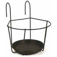 Jardifer Blumentopfhalter schwarz Ø 22 cm zum Einhängen