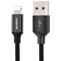 COFI Geflochtenes USB-Ladekabel Kompatibel mit iOS Geräte 2.4A, 1.2m