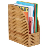 Relaxdays Stehsammler 10024221_0 braun Bambus, DIN A4