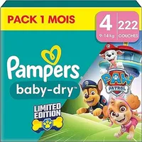 Pampers Baby-Dry (Gr. 4, 222 Stück)