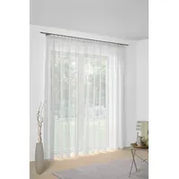 Wirth Gardine WIRTH "Mara", weiß, B:200cm H:120cm, Polyester, Gardinen,