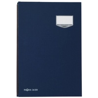 Pagna 24201-02 Unterschriftsmappe de Luxe A4, 20 Fächer blau