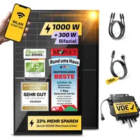 Solakon Balkonkraftwerk 1000W 800W Solaranlage Steckerfertig Komplettset 800W Kabellänge