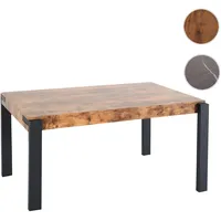 Mendler Esstisch HWC-L53, Tisch Küchentisch Esszimmertisch, Industrial Metall 140x80cm