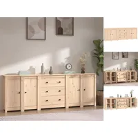 VidaXL Sideboard 230x35x80 cm Massivholz Kiefer