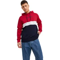 JACK & JONES Hoodie JJEREID BLOCKING aus Baumwollmix bunt