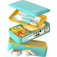 Umami All-in-1 1,2L Bento Lunchbox Erwachsene mit Besteck, 2