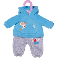 Zapf Creation Dolly Moda Sport-Outfit Blau Hund 30