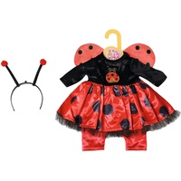 Zapf Creation Dolly Moda Marienkäfer-Kostüm mit Flügeln und Haarreif,