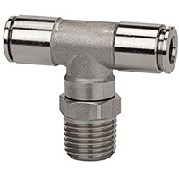 Riegler T-Steckverschra., drehbar, R 1/4 a., Schl.- Ø6, 15bar,