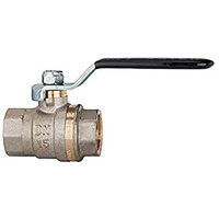 Riegler Kugelhahn Standardausfür, schwarzer Hebel, IG/IG, MS vern. G