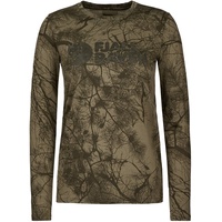 Fjällräven Värmland Wool LS W, Green Camo, S