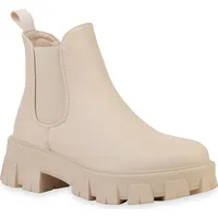 VAN HILL Plateau Boots in Beige