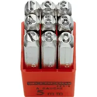 FACOM Schlagziffern 0 - 8, Höhe 5 mm, 9-tlg