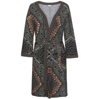 LASCANA Damen Kimono braun-gemustert Gr.32/34