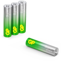 GP Super Micro (AAA)-Batterie Alkali-Mangan 1.5 V 4 St.